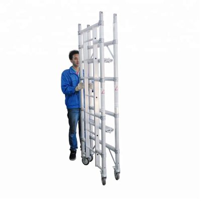 Tháp giàn giáo nhôm di động Tháp giàn giáo gấp với chiều cao giàn giáo 4M