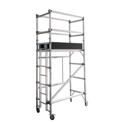 chất lượng Silver Aluminium Scaffold Tower Customized Mobile Foldable Scaffolding Tower (Tháp giàn dựng bằng nhôm bạc) nhà máy sản xuất
