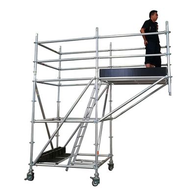 Giá tốt. 50.8mm Diameter Cantilever Aluminium Scaffold Tower Mobile Ring Lock Type Scaffolding trực tuyến