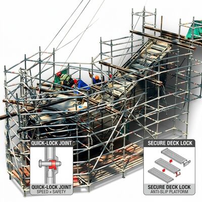 Giá tốt. Tháp giàn giáo nhôm nhiều tầng ba tầng Ba sàn làm việc độc lập cho phi hành đoàn truy cập đồng thời trực tuyến